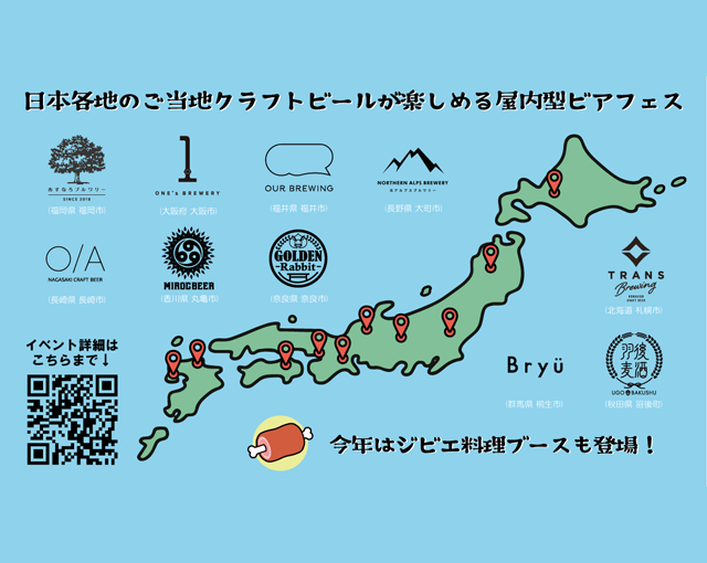 全国各地のクラフトビールが集結する「クラフトビアディスカバリー」の開催が決定